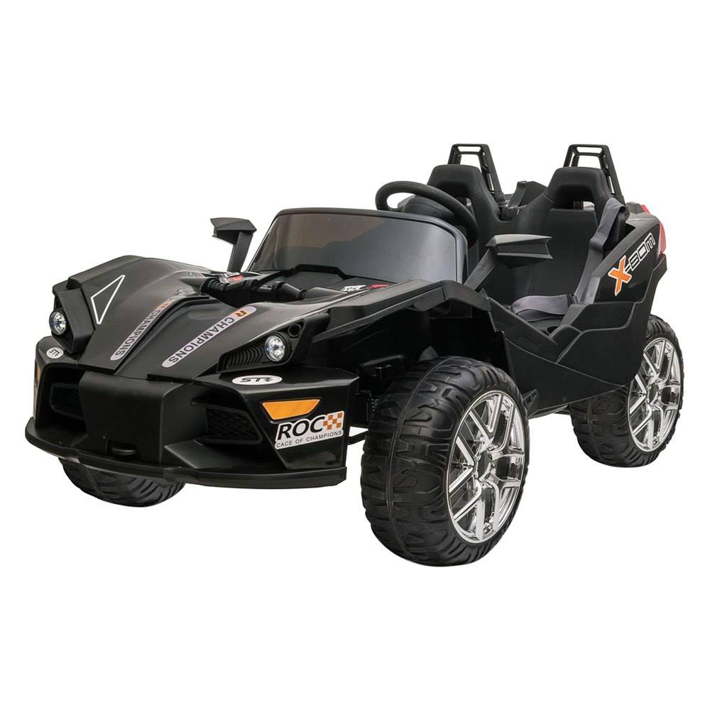 Black 12V Kids Car with 2.4ghz RC H9718