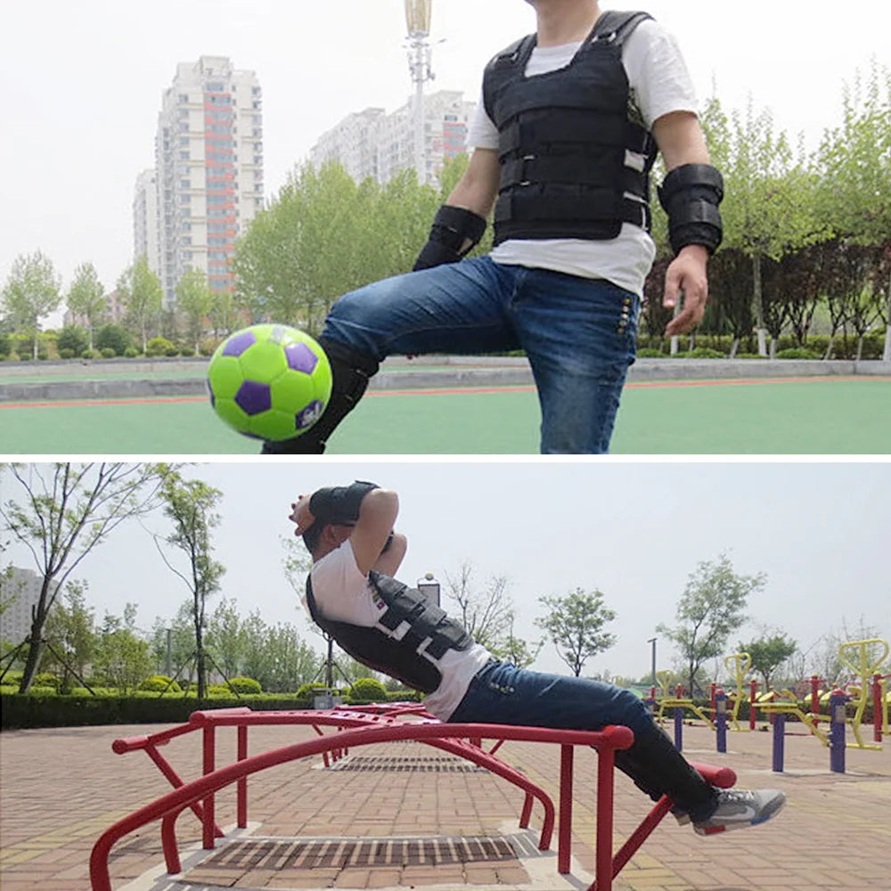 Adjustable Weighted Vest Oxford Exercise Weight Jacket U8390