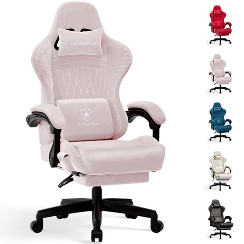 Gaming Chair with Speakers, Footrest, High Back Ergonomic Reclining F5008