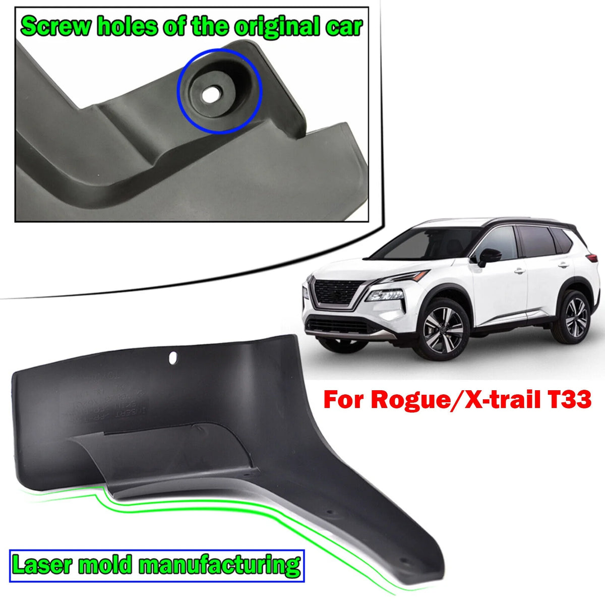 4X Mud Flaps For Nissan Rogue X-Trail 2021 2022 2023 J272