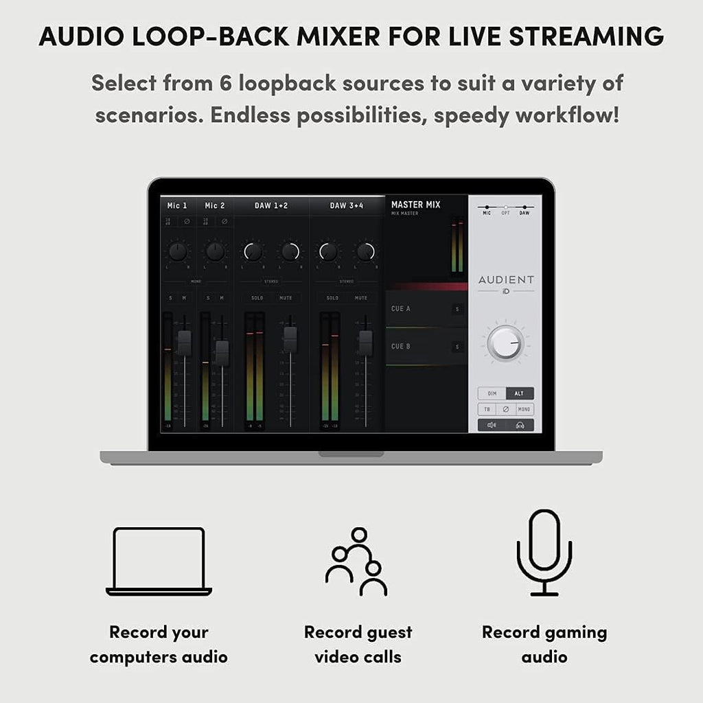 USB-C Audio Interface with Headphones and XLR Cable M586882