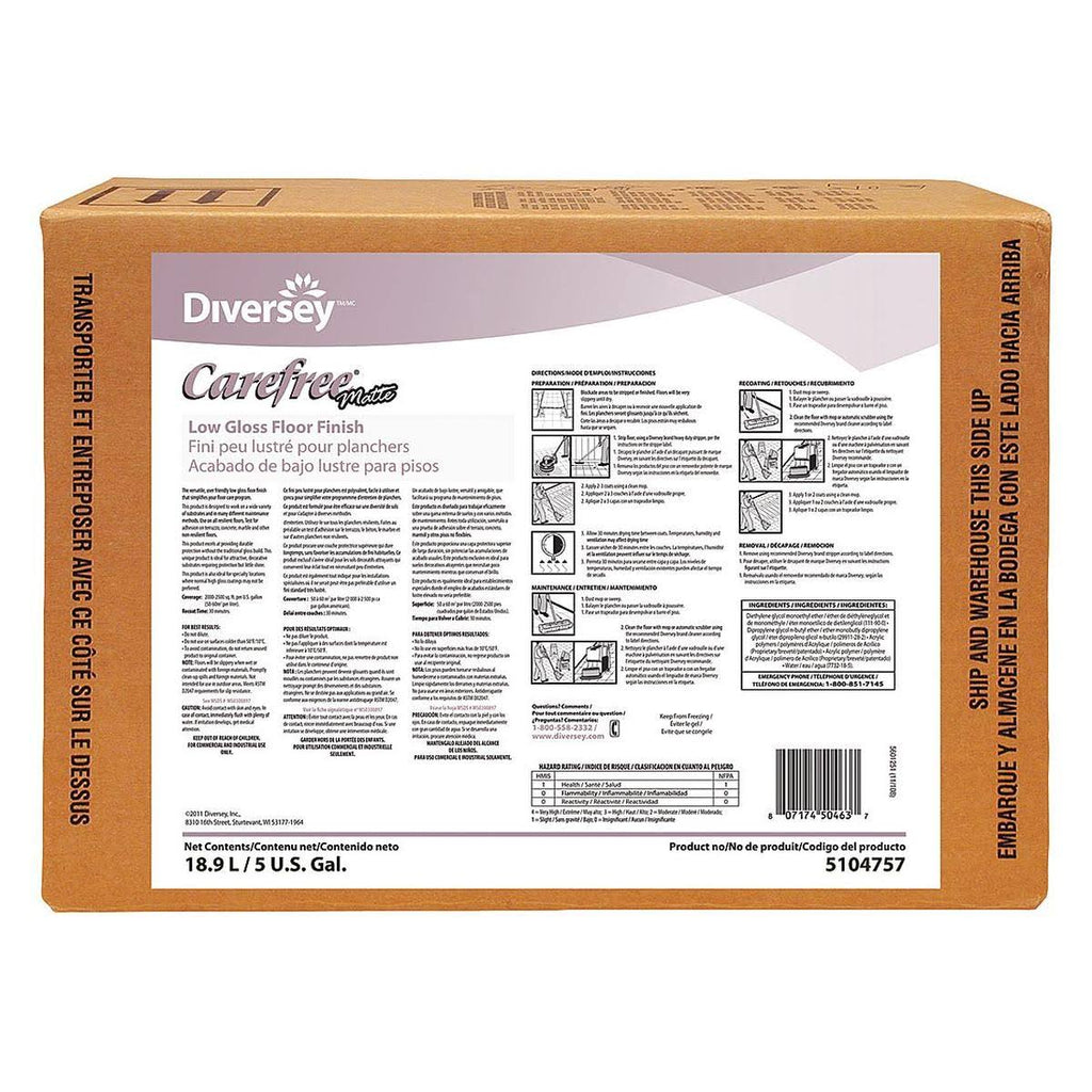 Matte Floor Finish, 5 Gallon Q89415