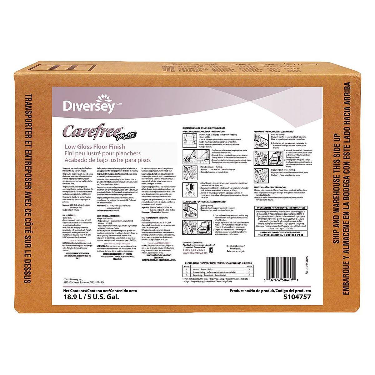 Matte Floor Finish, 5 Gallon Q89415