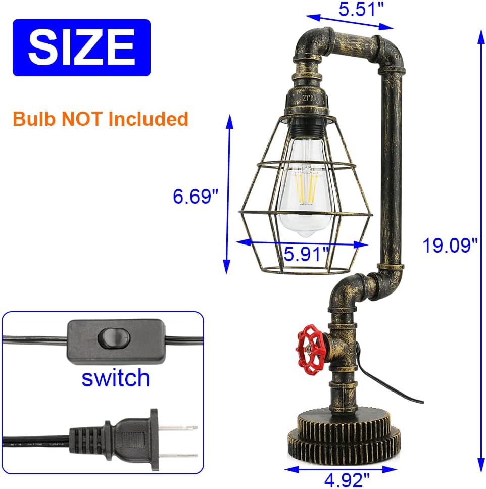 Vintage Industrial Desk Lamp T2062
