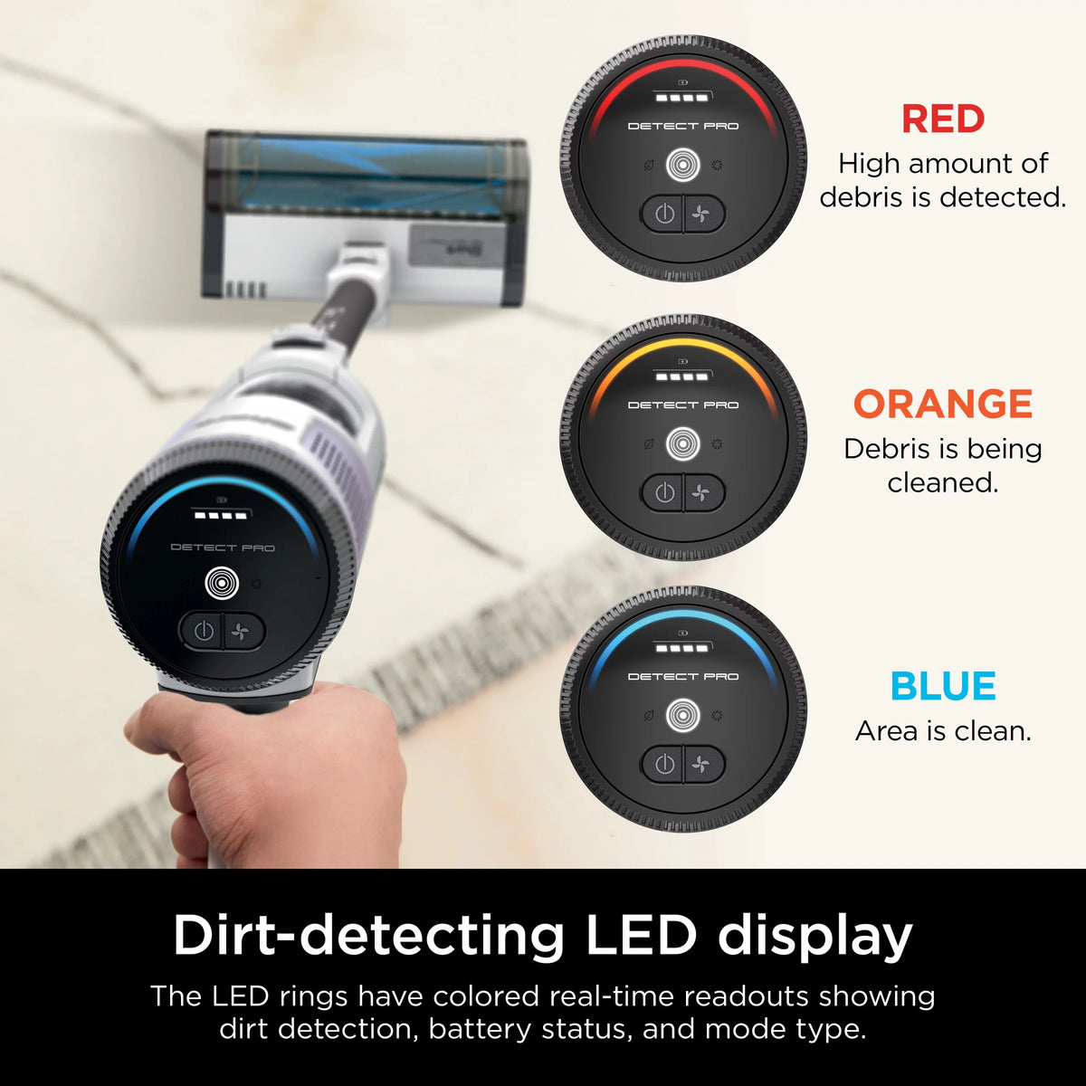 Cordless Stick Vacuum with PowerFins Brushroll J7024