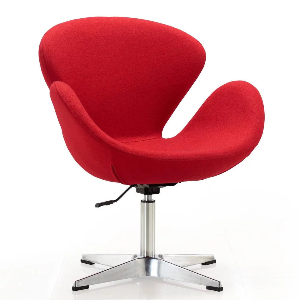 Wool Blend Adjustable Swivel Chair Set of 2 Q4598