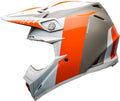 White Orange Sand Moto-9 Helmet P573