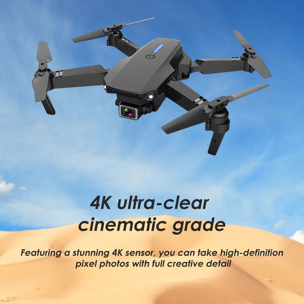 4K HD Dual Camera RC Drone with 4 Batteries U219401