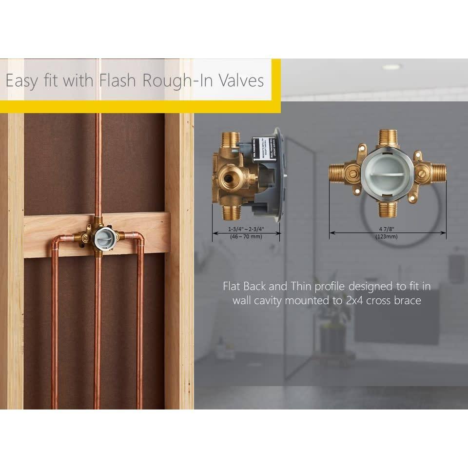 Polished Chrome Shower Trim Kit with Shower Head and Cartridge T57981