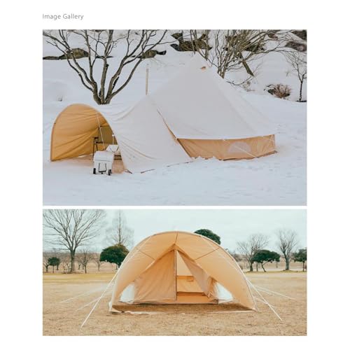Canvas Bell Tent with Stove Jack, 4 Season, 10/13ft E580284