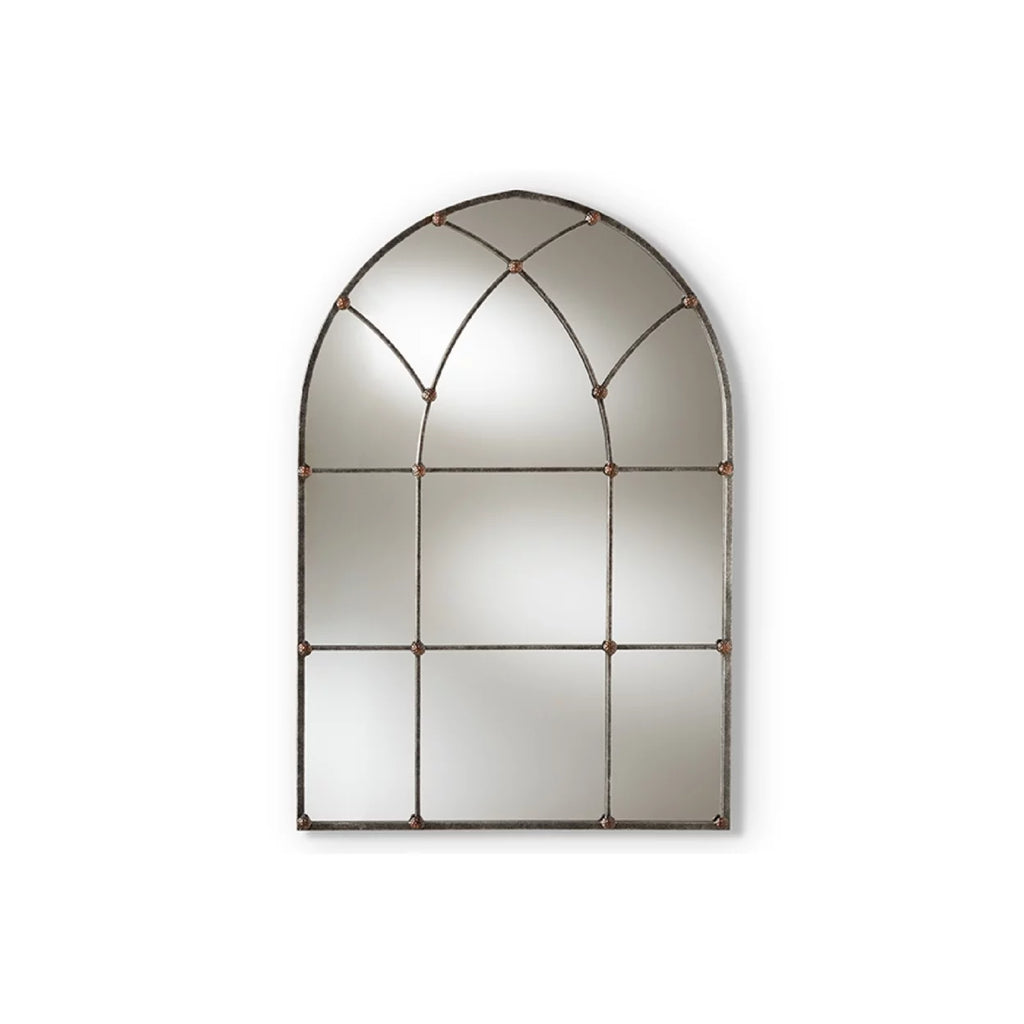 Antique Silver Arched Wall Mirror W50833
