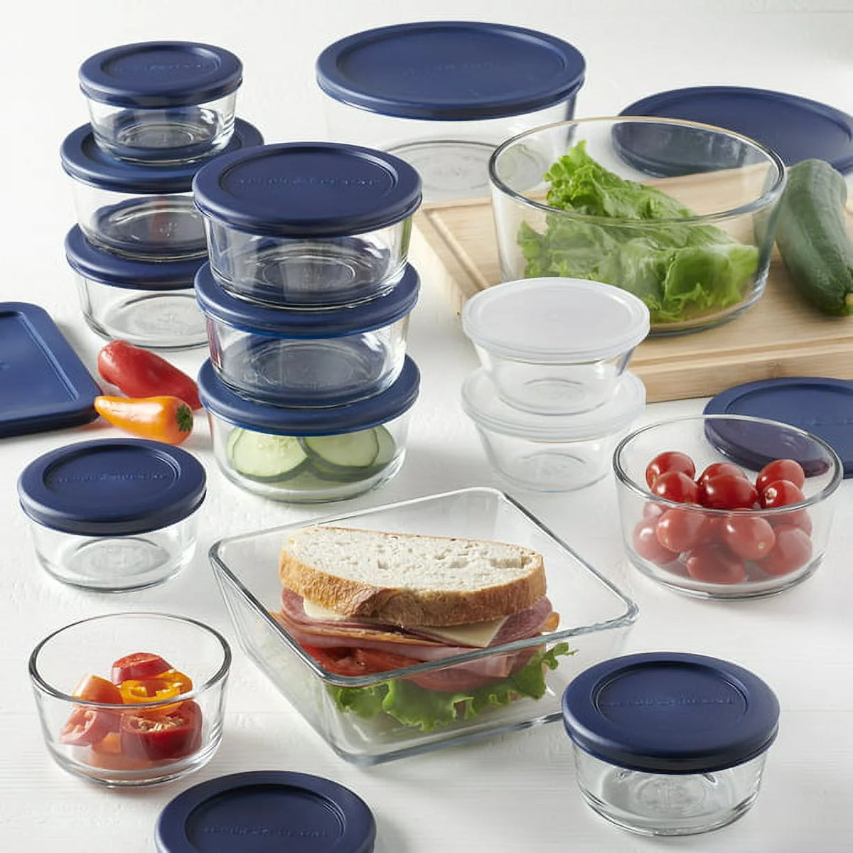 4-Cup Round Storage Dish with Cover, Pack of 2 K931