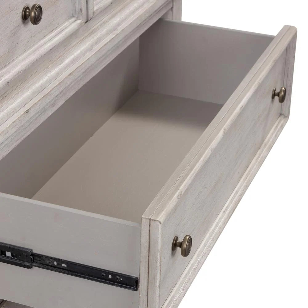 White 5 Drawer Chest T512054