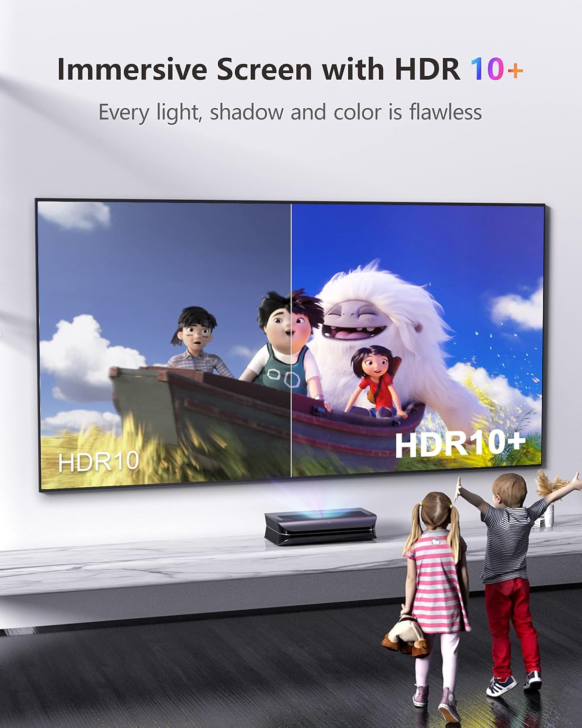 4K UHD Triple Laser Projector, 2600 Peak Lumens L332