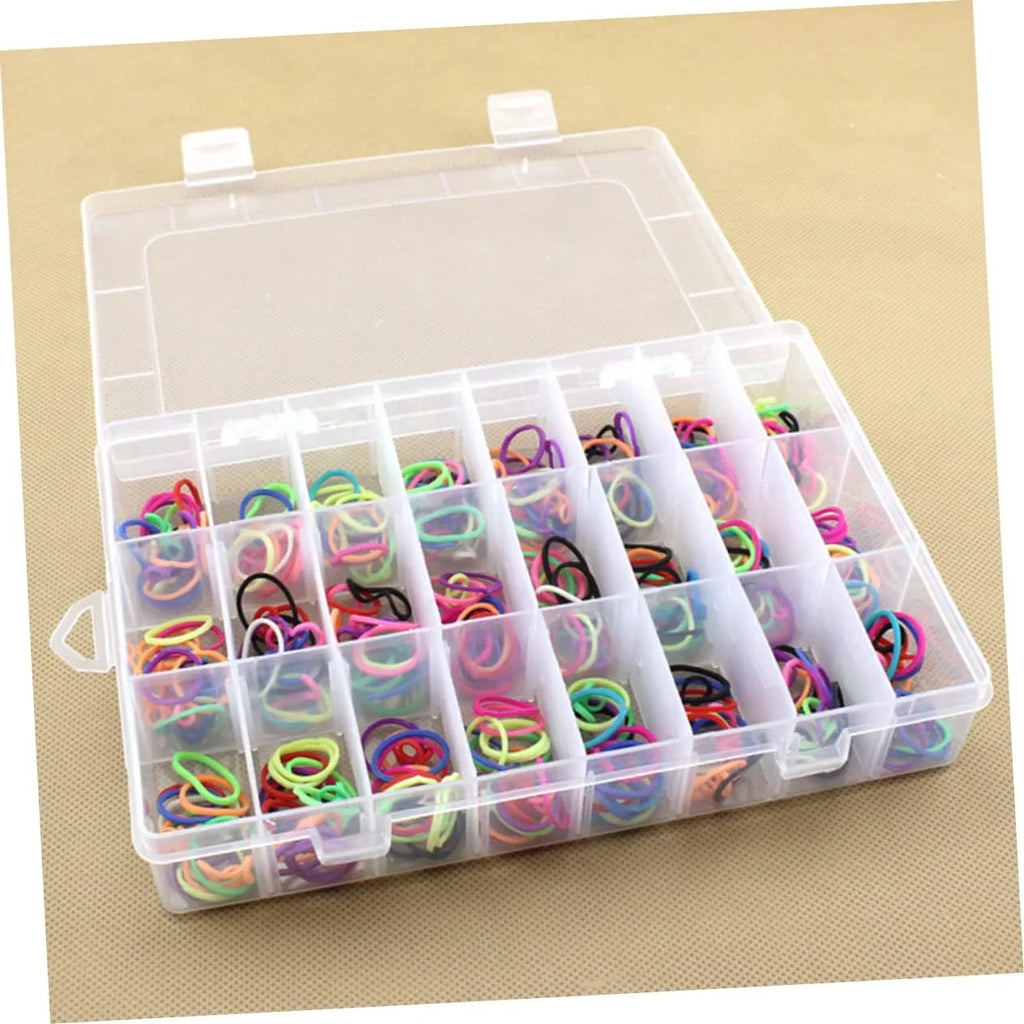 12 Pcs Clear Plastic Storage Box with Compartments O183