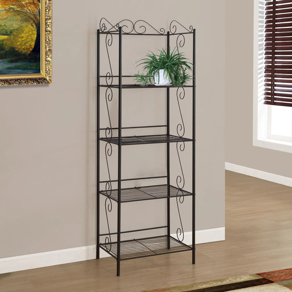 70"H Copper Metal Etagere Bookcase K305967