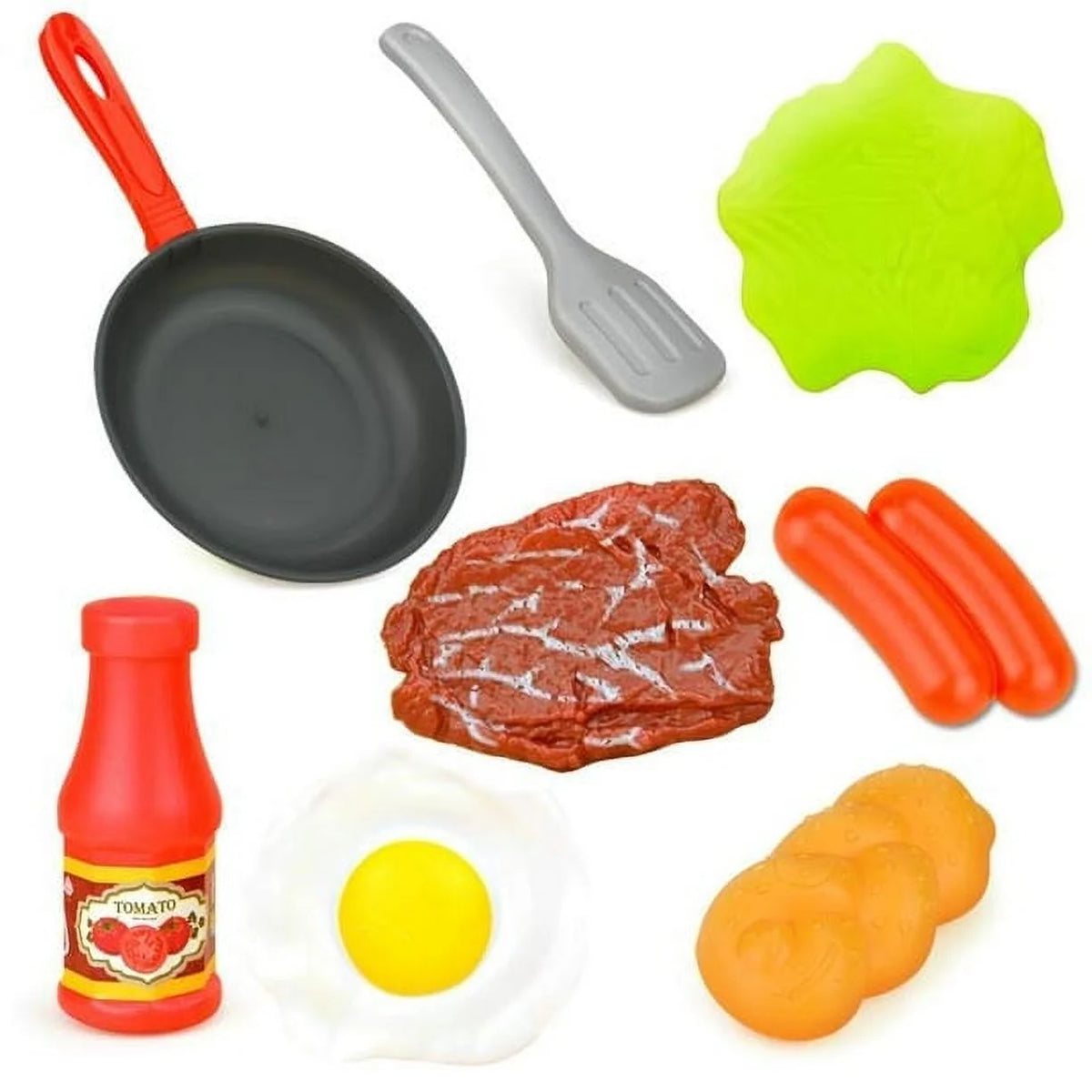 8Pcs Play Food Kitchenware Play Set X81567