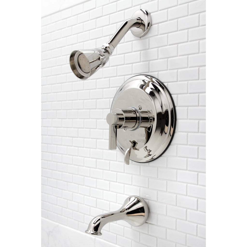 Antique Brass Tub and Shower Faucet C96796
