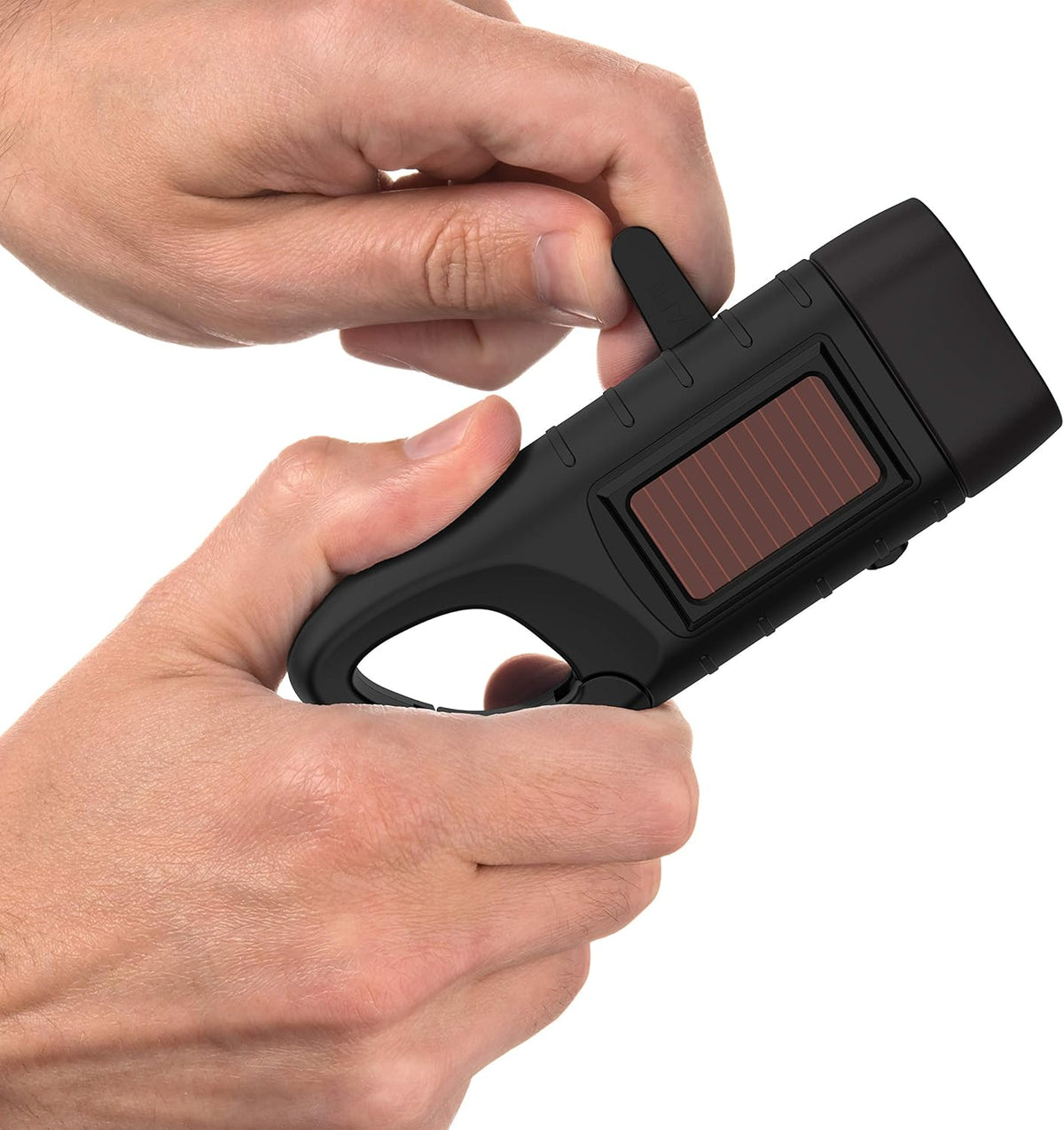 Rechargeable Flashlight with Solar Power & Hand Crank, High Lumen LEDs, 4 Pack A882139