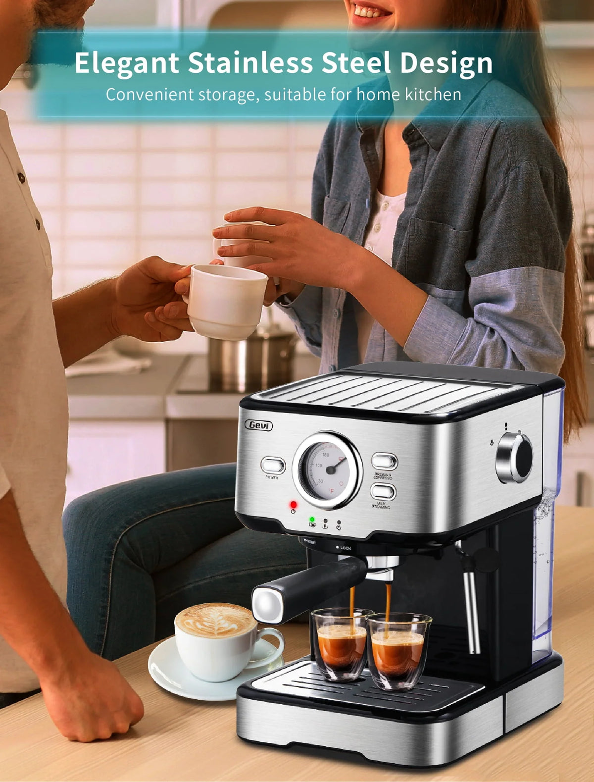 15 Bar Espresso Machine with Steamer Z4981