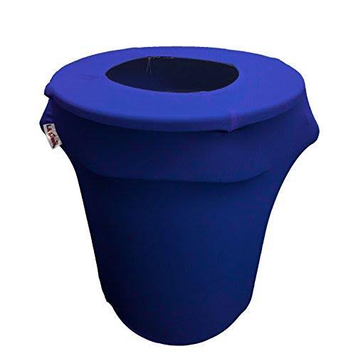 Lilac Stretch Spandex Trash Can Cover, 32 gal. Round T9188