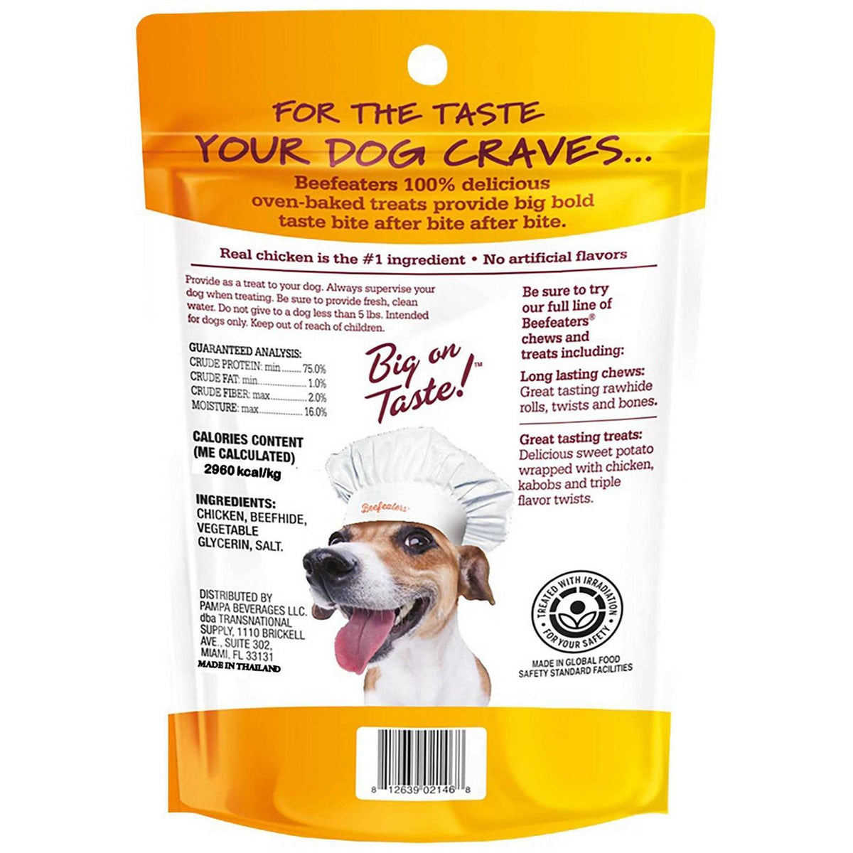 Oven Baked Beefhide Chicken Twists Dog F960