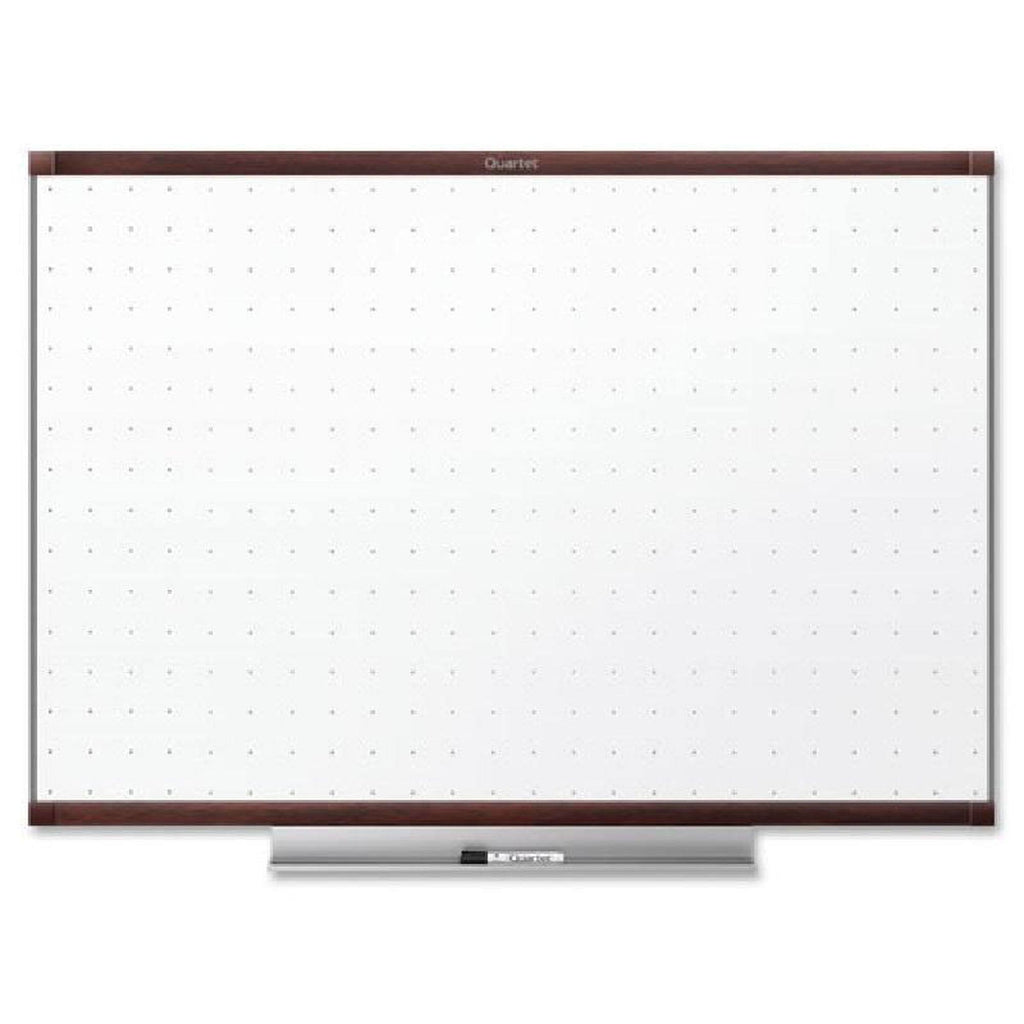 Whiteboard - wall mountable - 48 in x 35.98 in - white - mahogany frame T911482