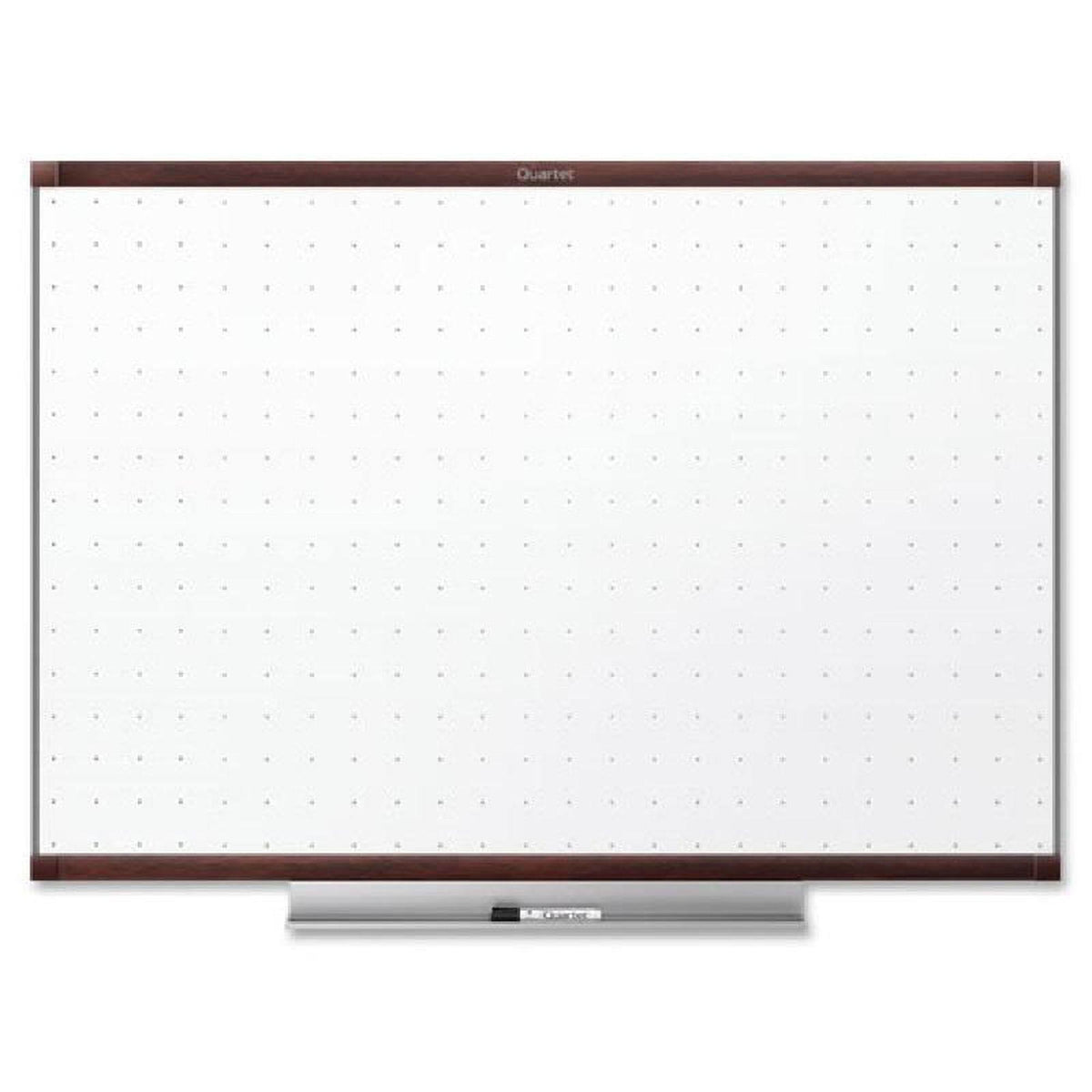 Whiteboard - wall mountable - 48 in x 35.98 in - white - mahogany frame T911482