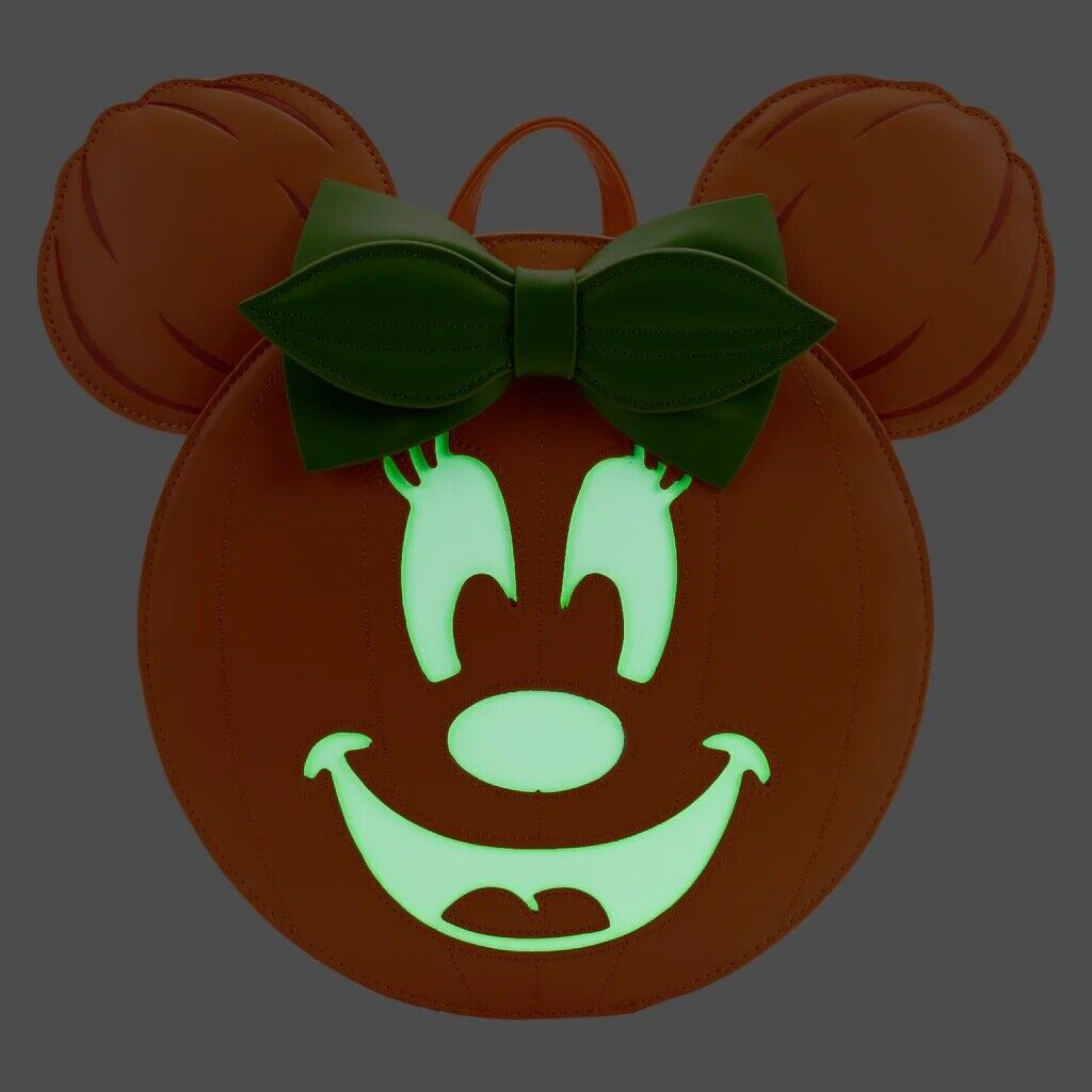 Disney Minnie Pumpkin Double Strap Shoulder Bag Purse F19508