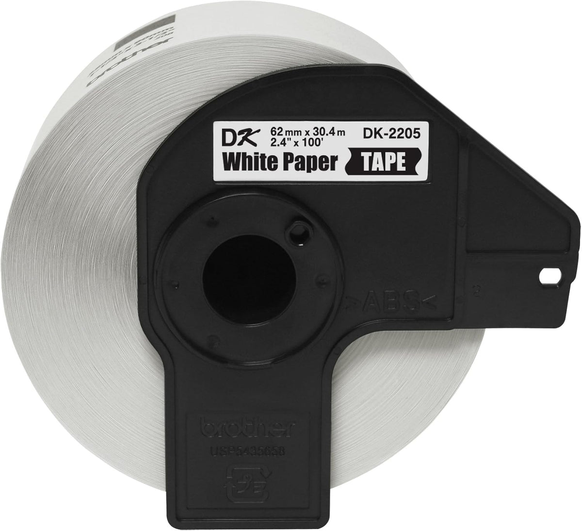 Continuous Paper Label Roll, 2.4” x 100 Feet, 3 Rolls, White U919