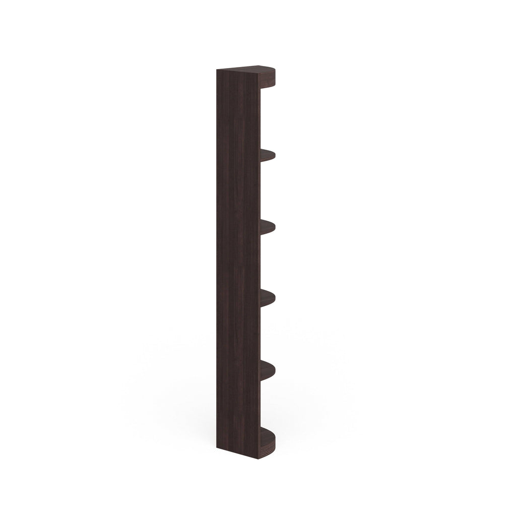 Corner 5-Shelf Display Stand White Wood Finish Q8913
