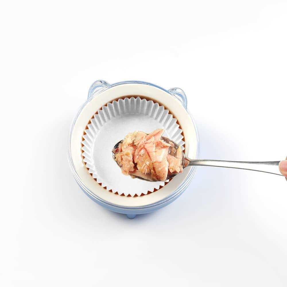 200 Pcs White Disposable Pet Feeding Bowls M8562