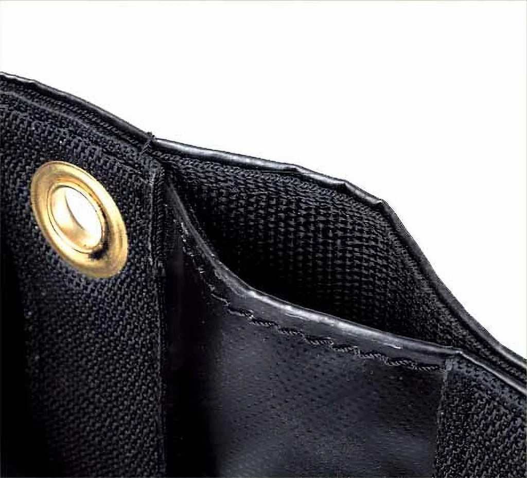 Black Asphalt Vinyl Dump Truck Tarp with Double Pocket & Grommets N4482