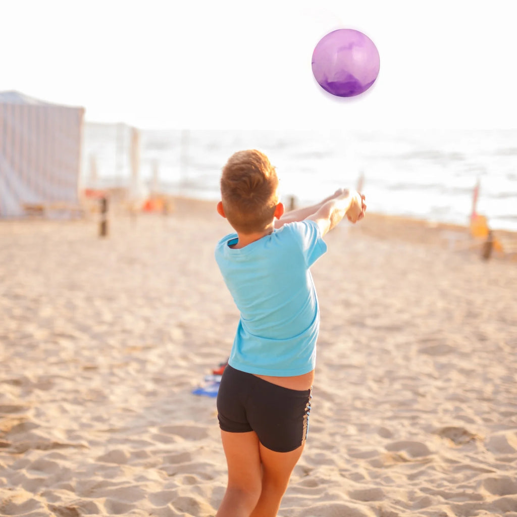 5 PCS Beach Ball Inflatables Glossy Panel Children’s Toys Pvc X536