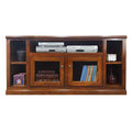 Dark Blue Poplar TV Stand with Bookcase Sides C3821