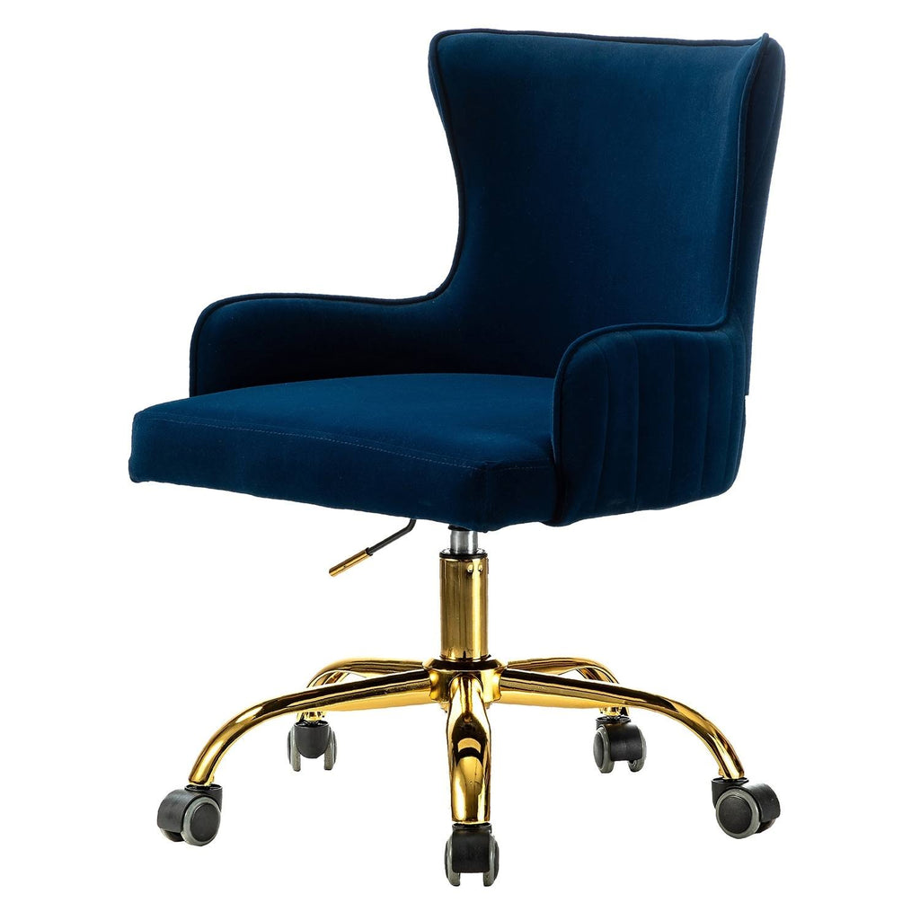 Blue Task Chair with Golden Base L806
