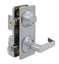 Brushed Chrome Interconnected Lock with Lever R10654