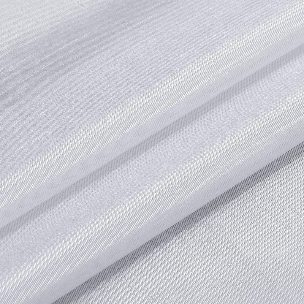 White 2 Panel Faux Silk Solid Curtain Drapes with Bronze Grommet 108" x 63" L E184