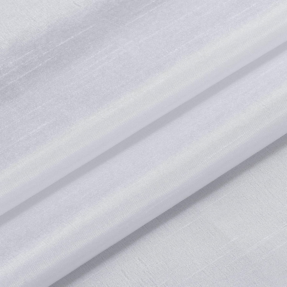 White 2 Panel Faux Silk Solid Curtain Drapes with Bronze Grommet 108" x 63" L E184
