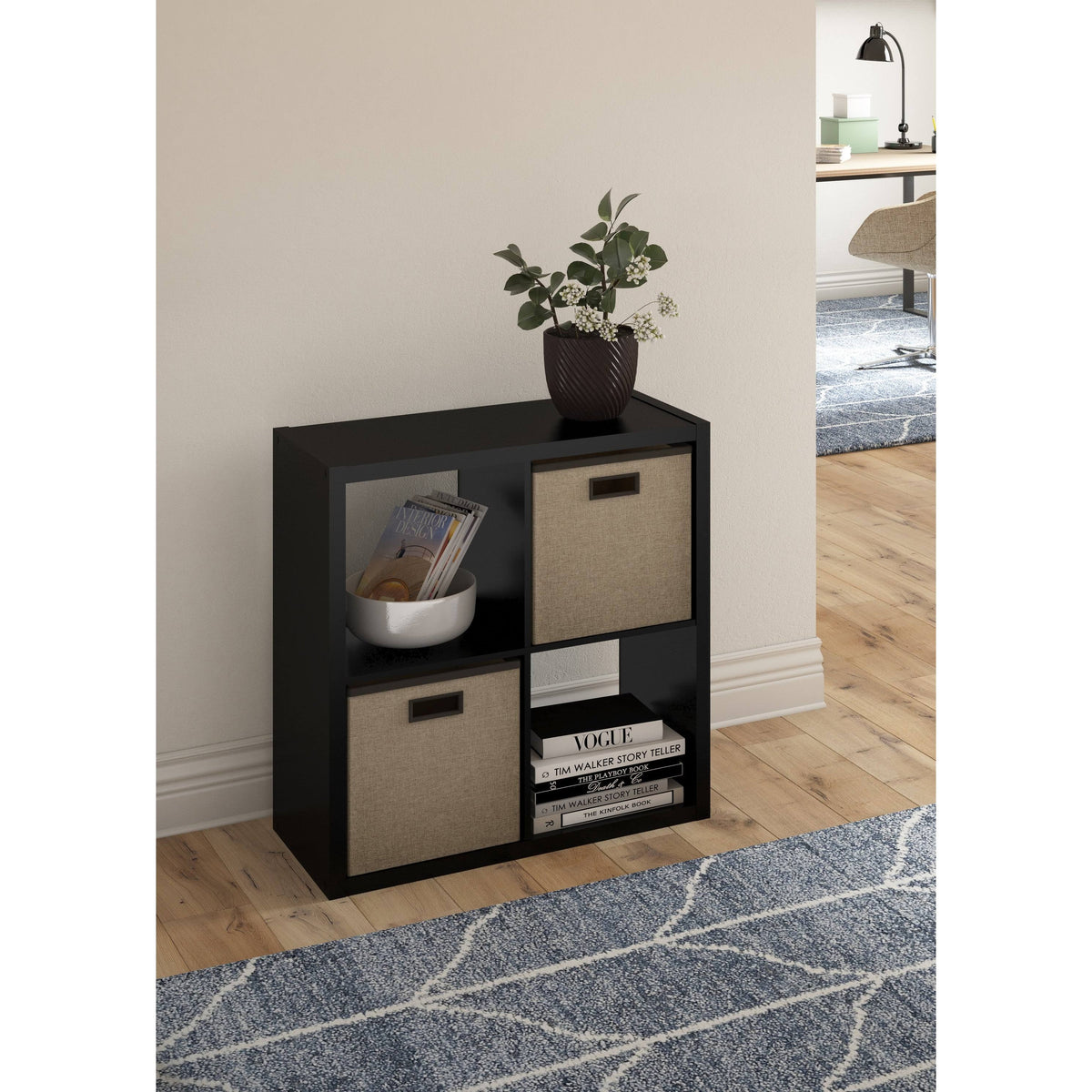 Bleached Brown Cube Bookcase R359018