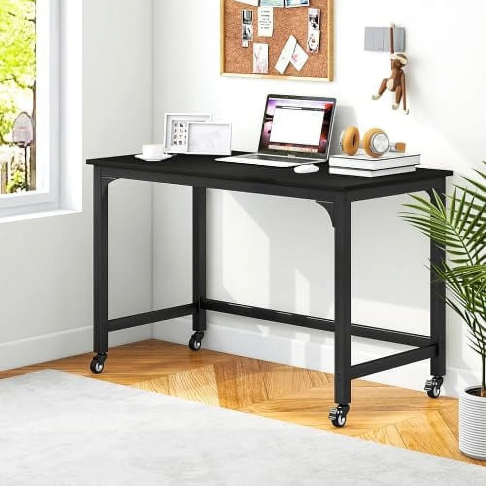 48" Mobile Computer Desk with 4 Casters A39640
