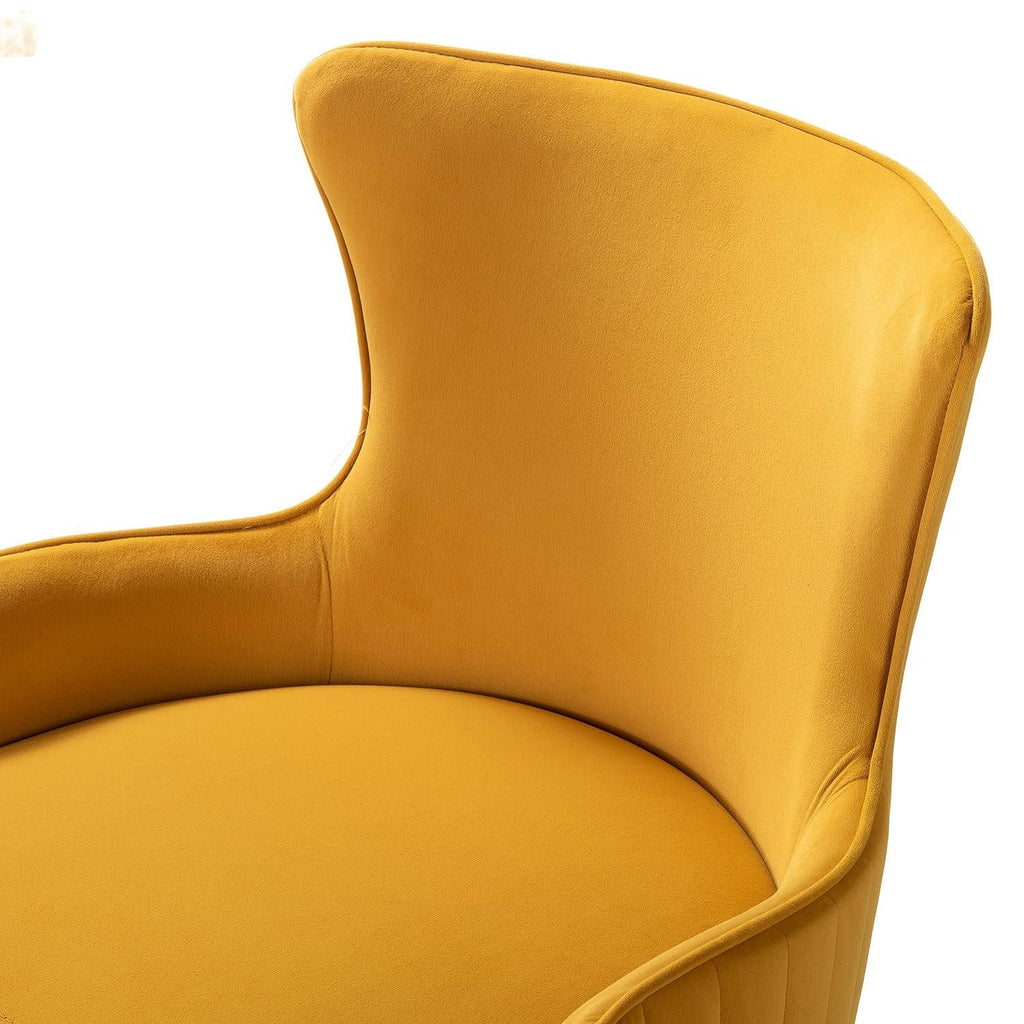 Blue Task Chair with Golden Base L806
