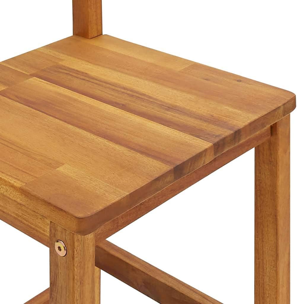Solid Acacia Wood Bar Stool W91253