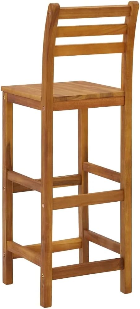 Solid Acacia Wood Bar Stool W91253