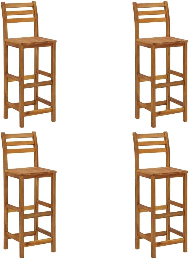 Solid Acacia Wood Bar Stool W91253
