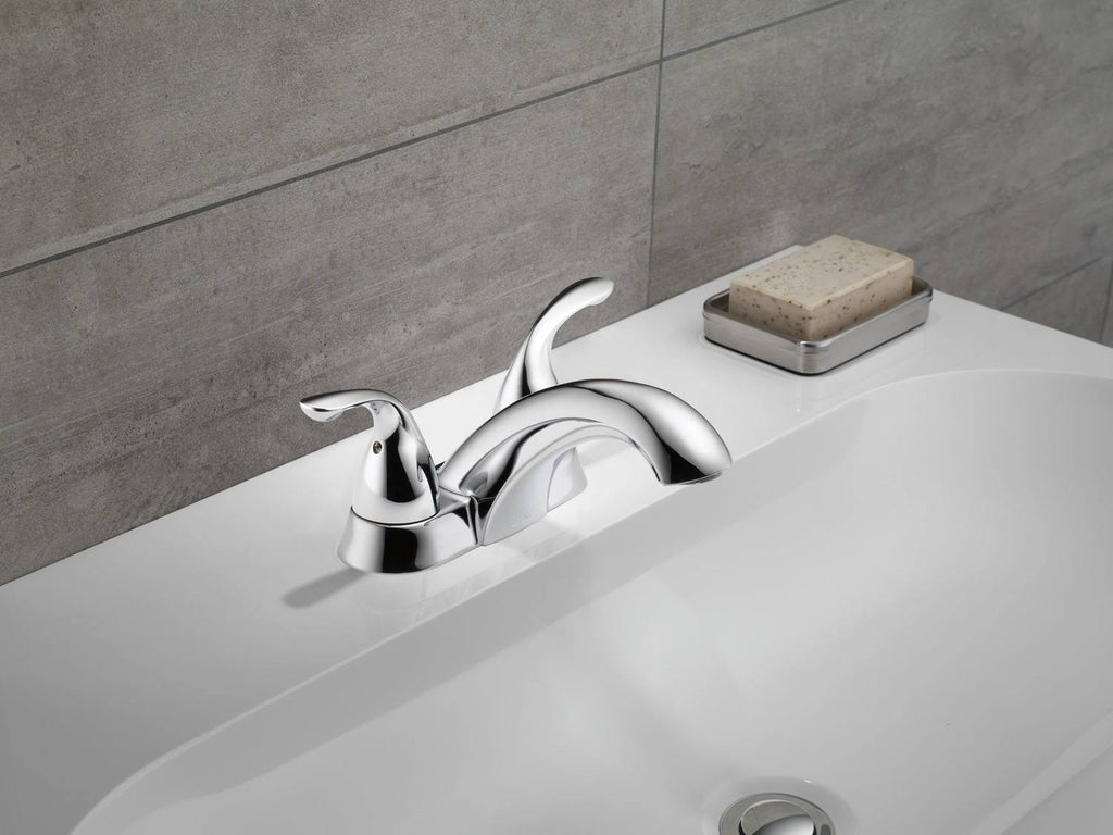 Two Handle Centerset Lavatory Faucet Chrome B40184
