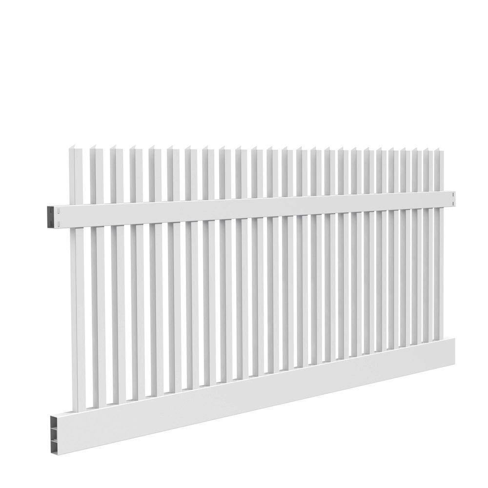 White Vinyl Fence Panel Y3386
