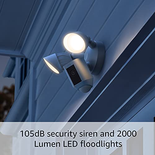 White Floodlight Cam with 1080p HD video X2366