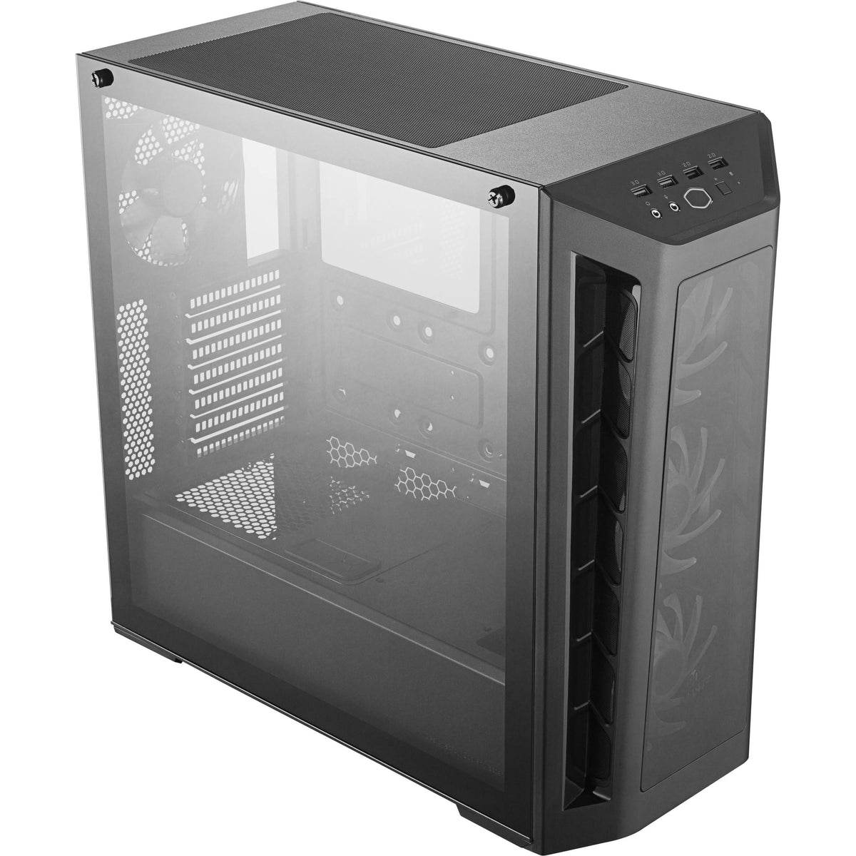 Black Mid Tower ATX Case J12748