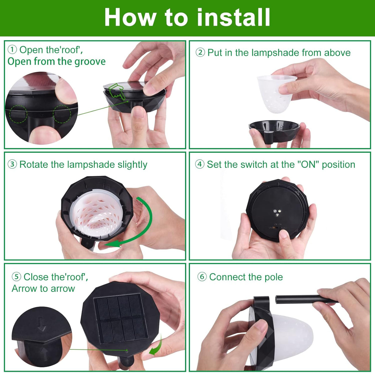 Solar Pathway Lights Outdoor 8 Pack V83015